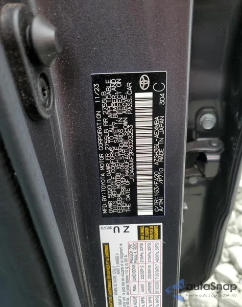 2024 Toyota Crown Xle z USA, uszkodzony, nr VIN JTDAAAAF2R3023253